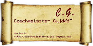 Czechmeiszter Gujdó névjegykártya